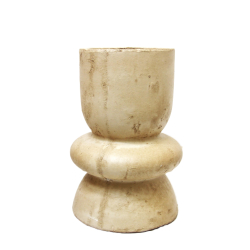 Wazon betonowy ceramiczny Kremowy Beżowy Boho 31cm